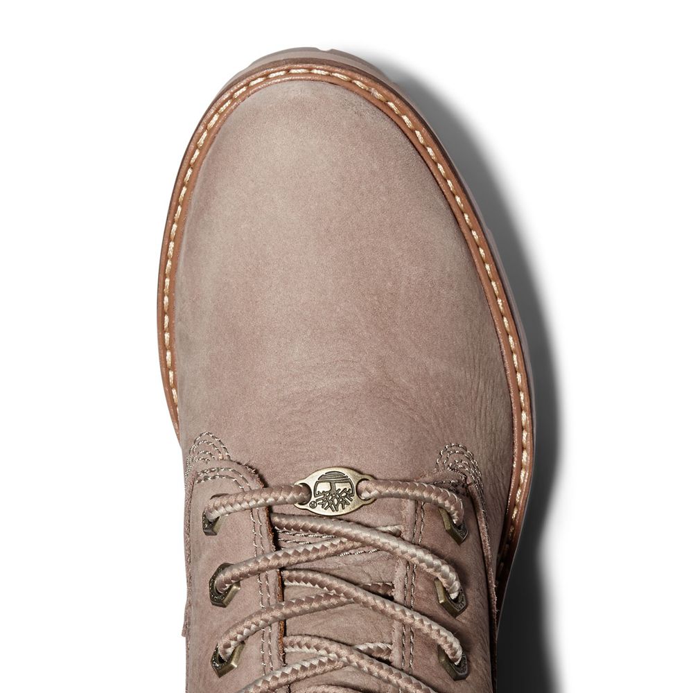 Timberland 6-Inch Μποτακια Γυναικεια Γκρι - Courmayeur Valley - Greece 6294710-YI